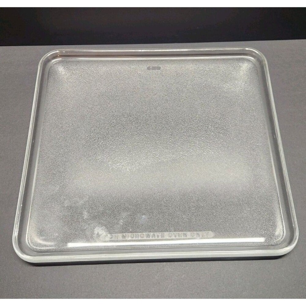 #12 Square Rectangle Glass Replacement Plate Tray 10 5/8 x 12 For Microwave Oven